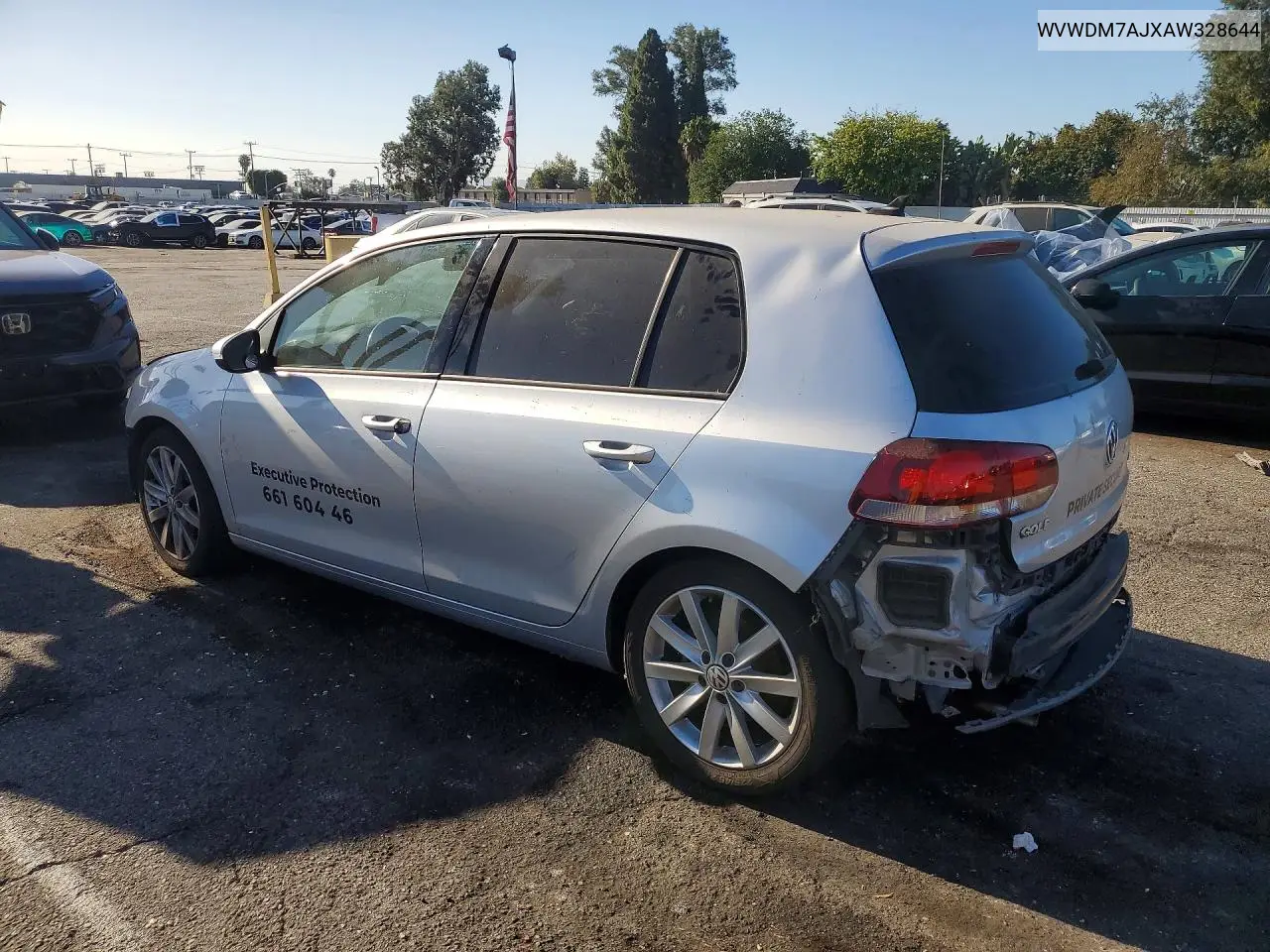 2010 Volkswagen Golf VIN: WVWDM7AJXAW328644 Lot: 60674916