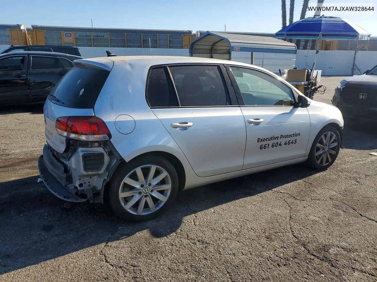 2010 Volkswagen Golf VIN: WVWDM7AJXAW328644 Lot: 60674916