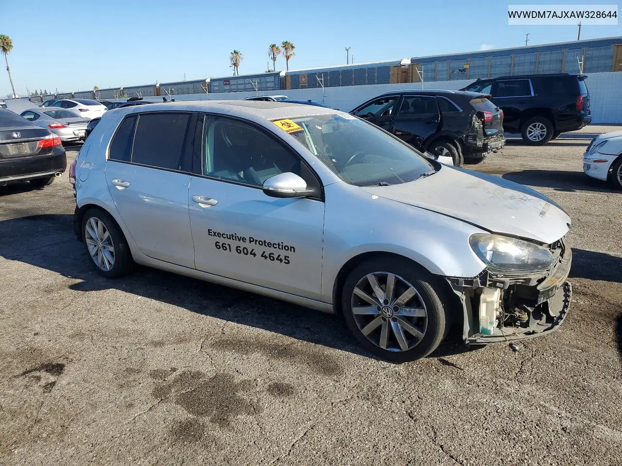 2010 Volkswagen Golf VIN: WVWDM7AJXAW328644 Lot: 60674916