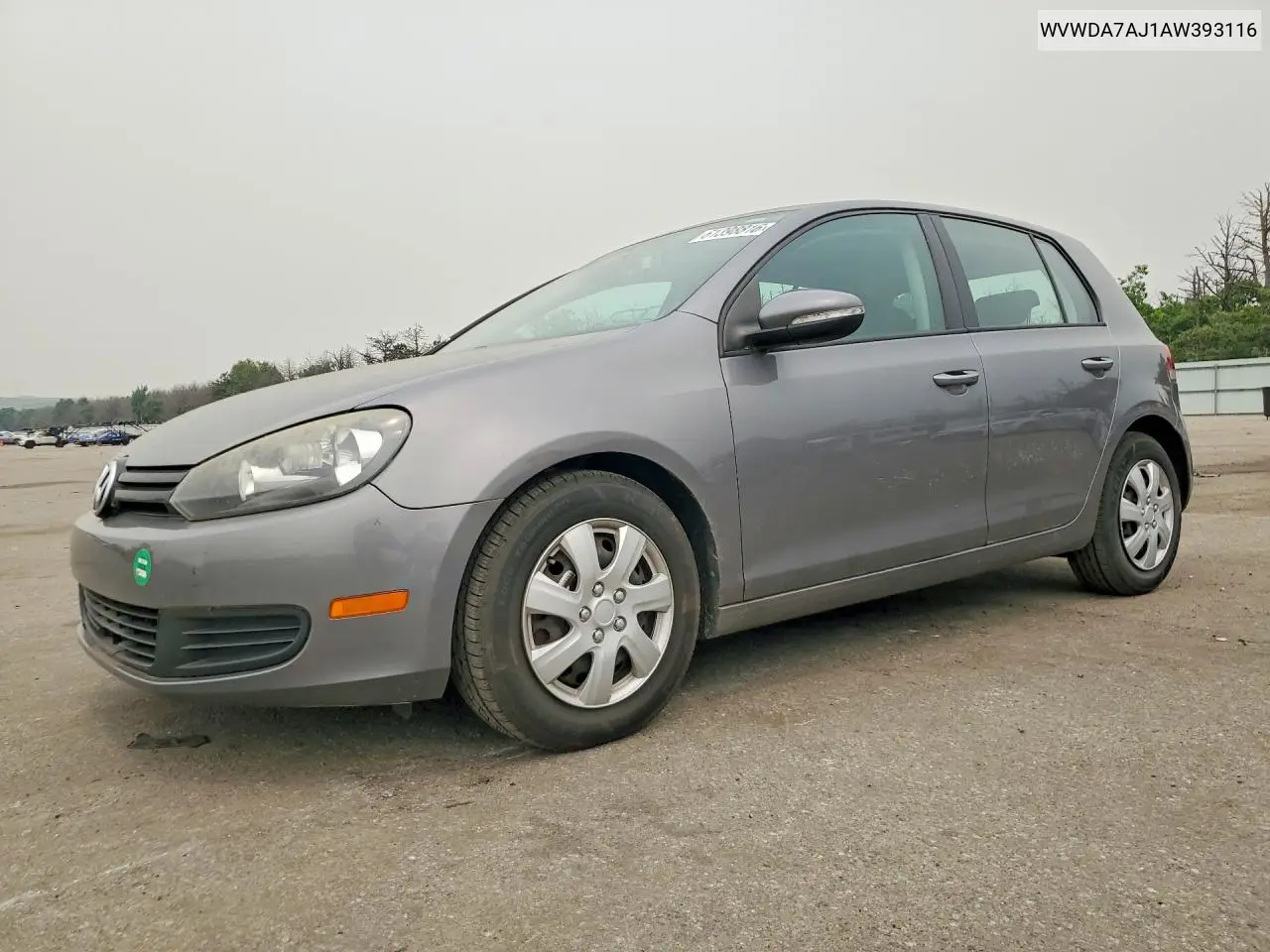 2010 Volkswagen Golf VIN: WVWDA7AJ1AW393116 Lot: 61398816