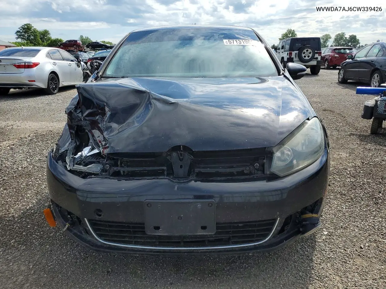 2012 Volkswagen Golf VIN: WVWDA7AJ6CW339426 Lot: 57131986