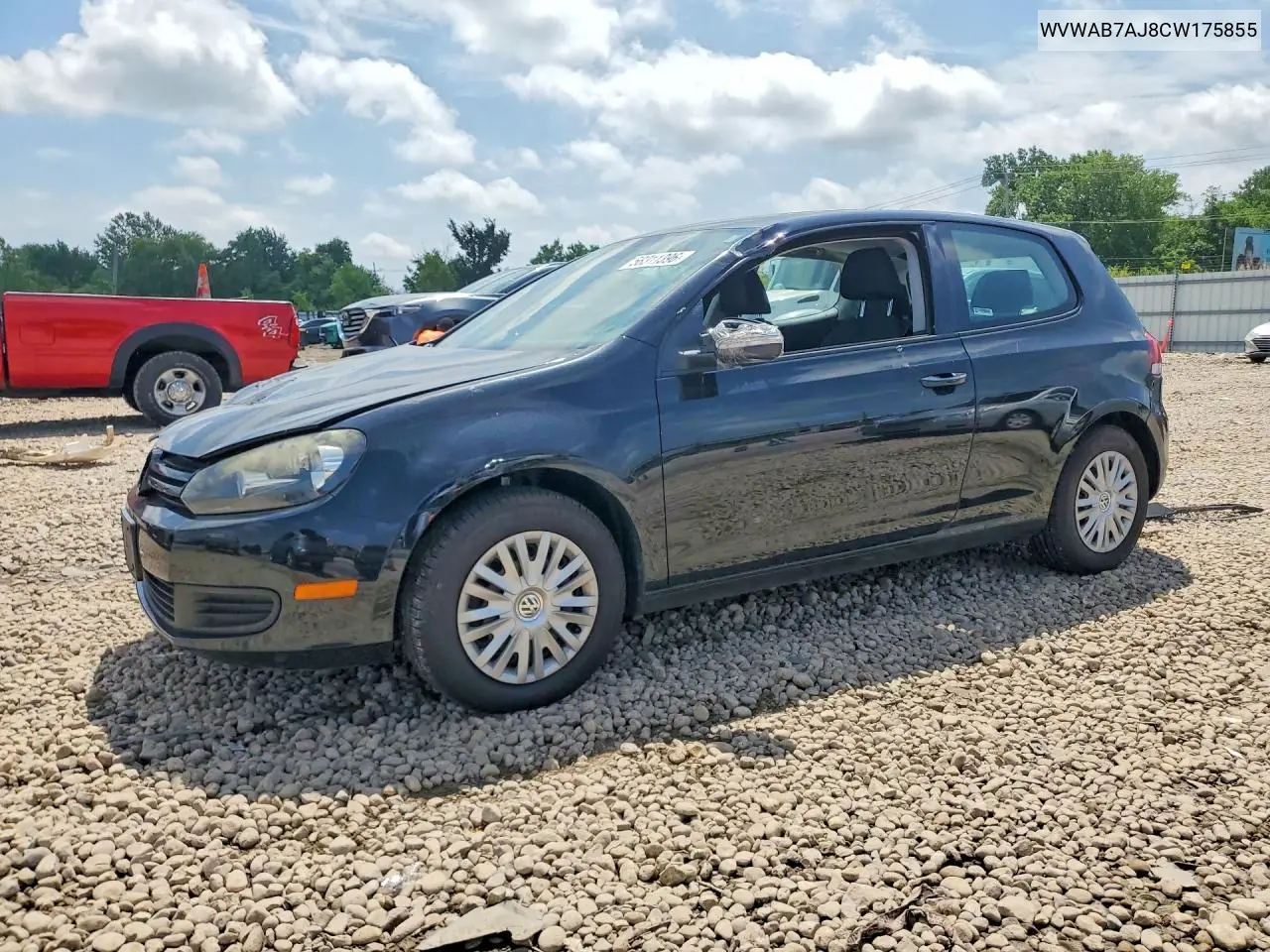 2012 Volkswagen Golf VIN: WVWAB7AJ8CW175855 Lot: 58311396