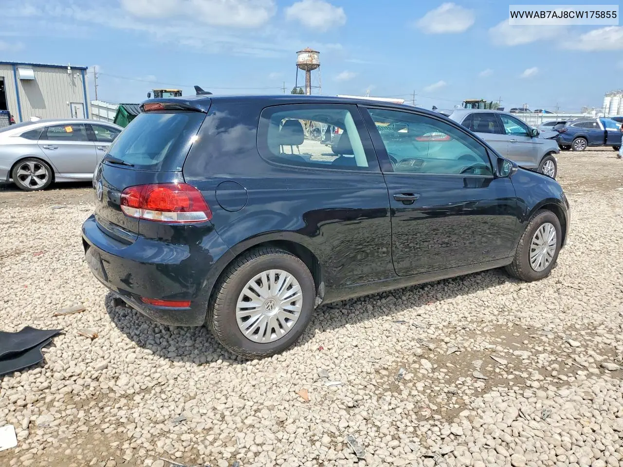 2012 Volkswagen Golf VIN: WVWAB7AJ8CW175855 Lot: 58311396
