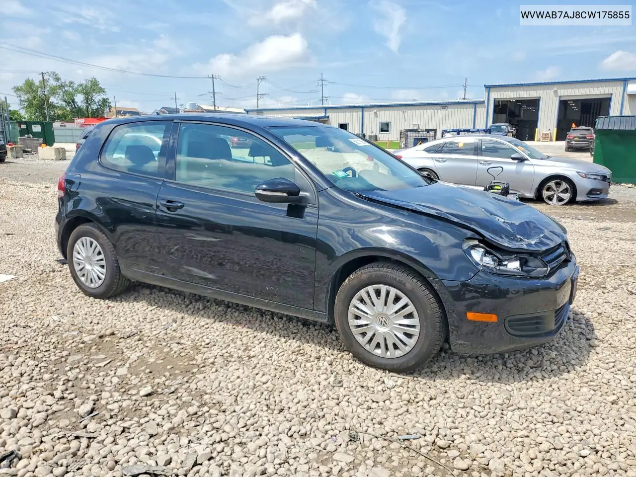 2012 Volkswagen Golf VIN: WVWAB7AJ8CW175855 Lot: 58311396