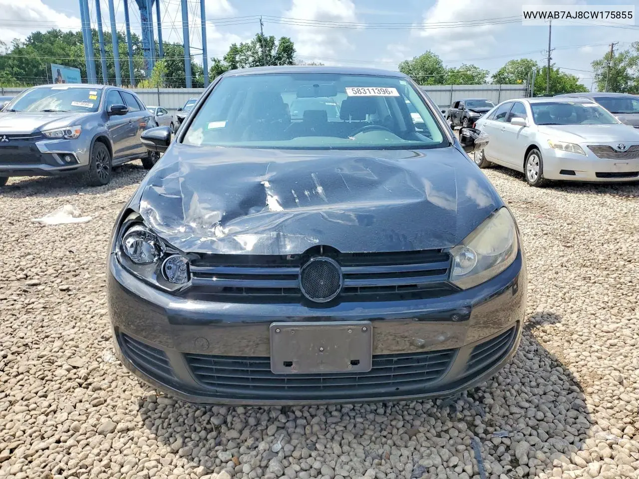 2012 Volkswagen Golf VIN: WVWAB7AJ8CW175855 Lot: 58311396