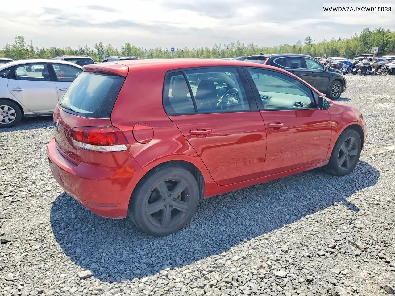 2012 Volkswagen Golf VIN: WVWDA7AJXCW015038 Lot: 60136006