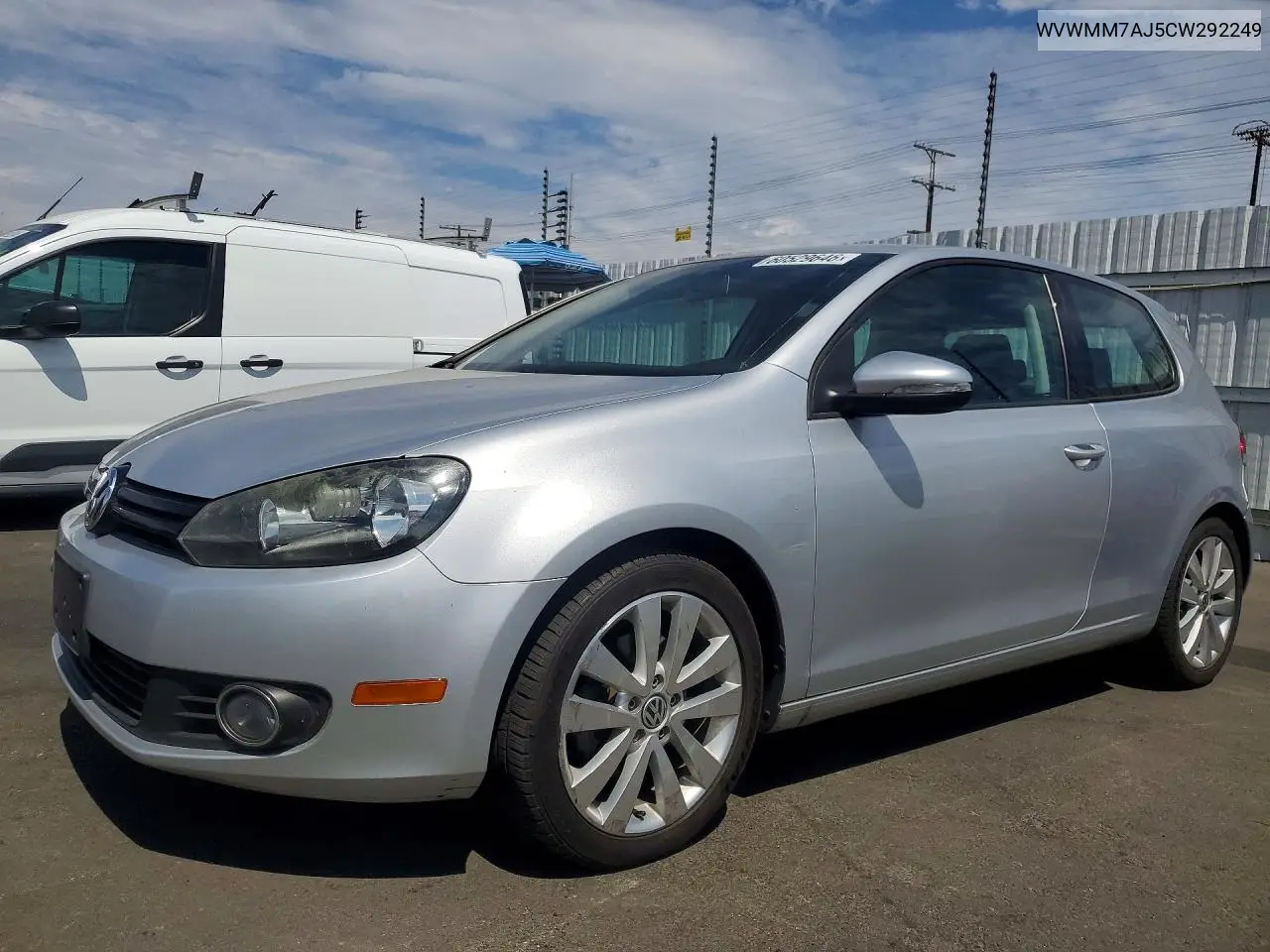 2012 Volkswagen Golf VIN: WVWMM7AJ5CW292249 Lot: 60529646