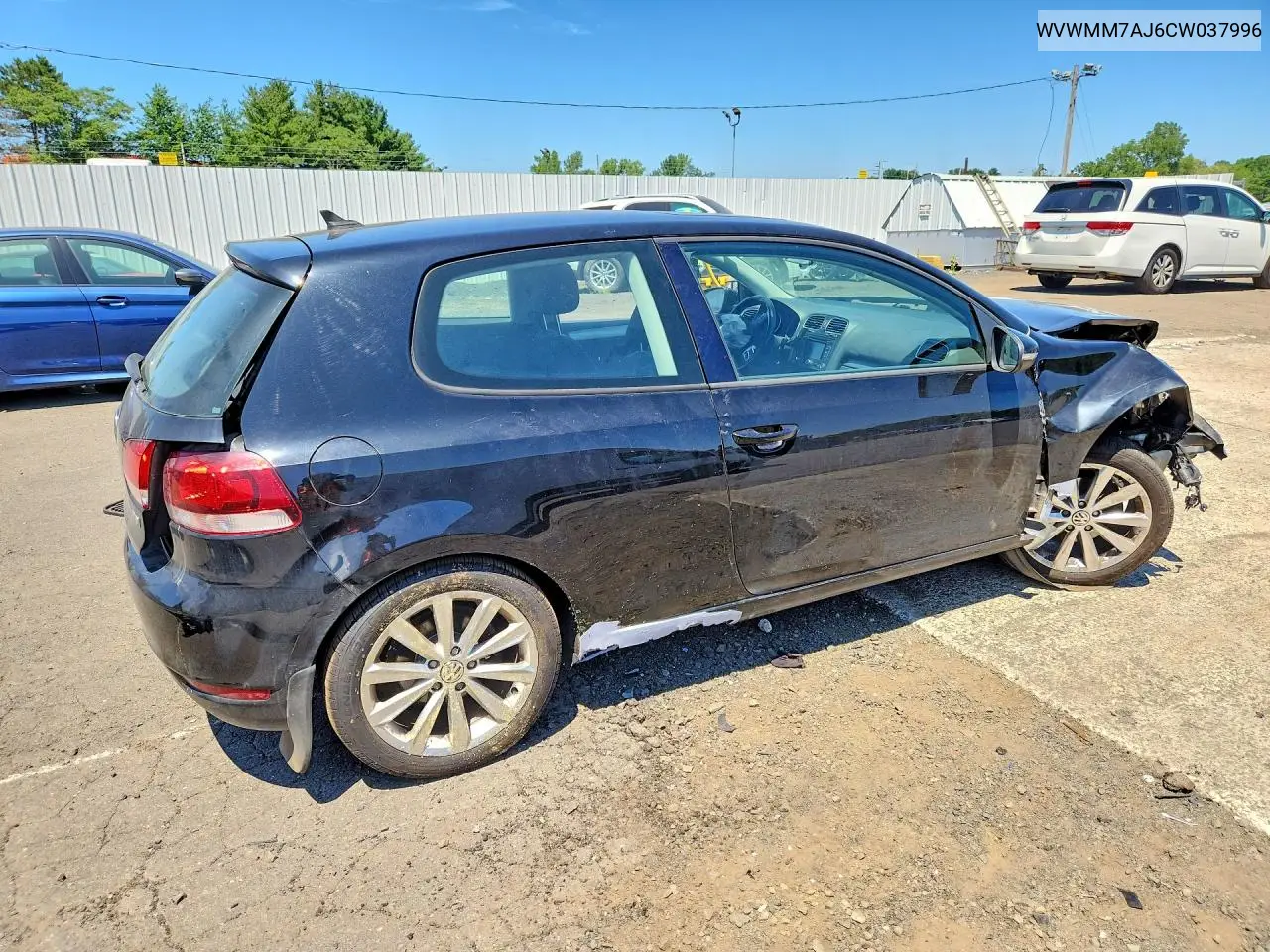 2012 Volkswagen Golf VIN: WVWMM7AJ6CW037996 Lot: 61515596