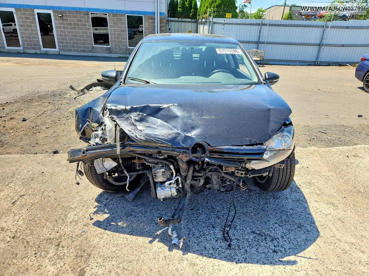 2012 Volkswagen Golf VIN: WVWMM7AJ6CW037996 Lot: 61515596