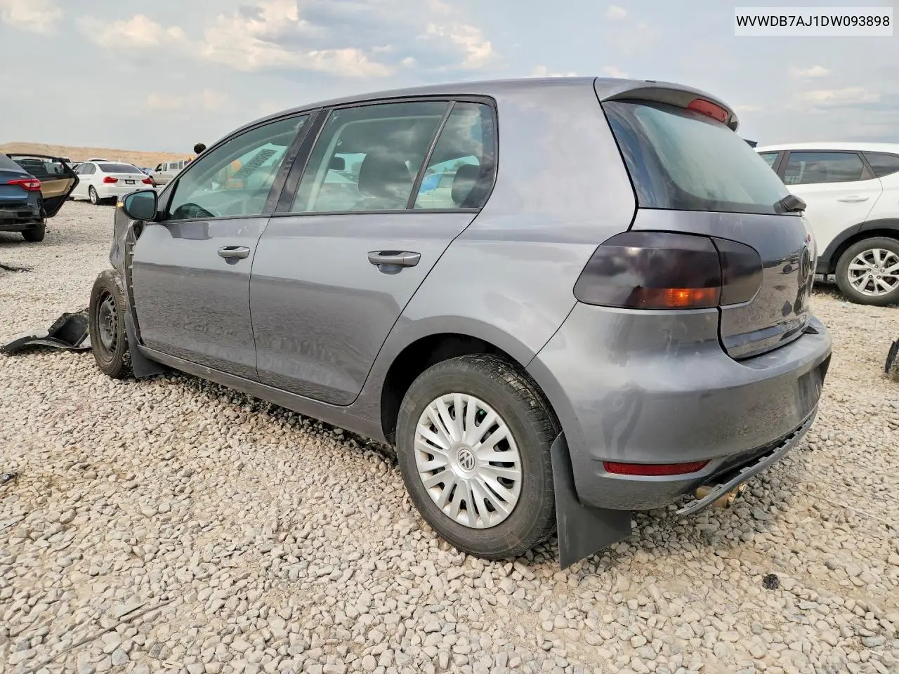2013 Volkswagen Golf VIN: WVWDB7AJ1DW093898 Lot: 58159246