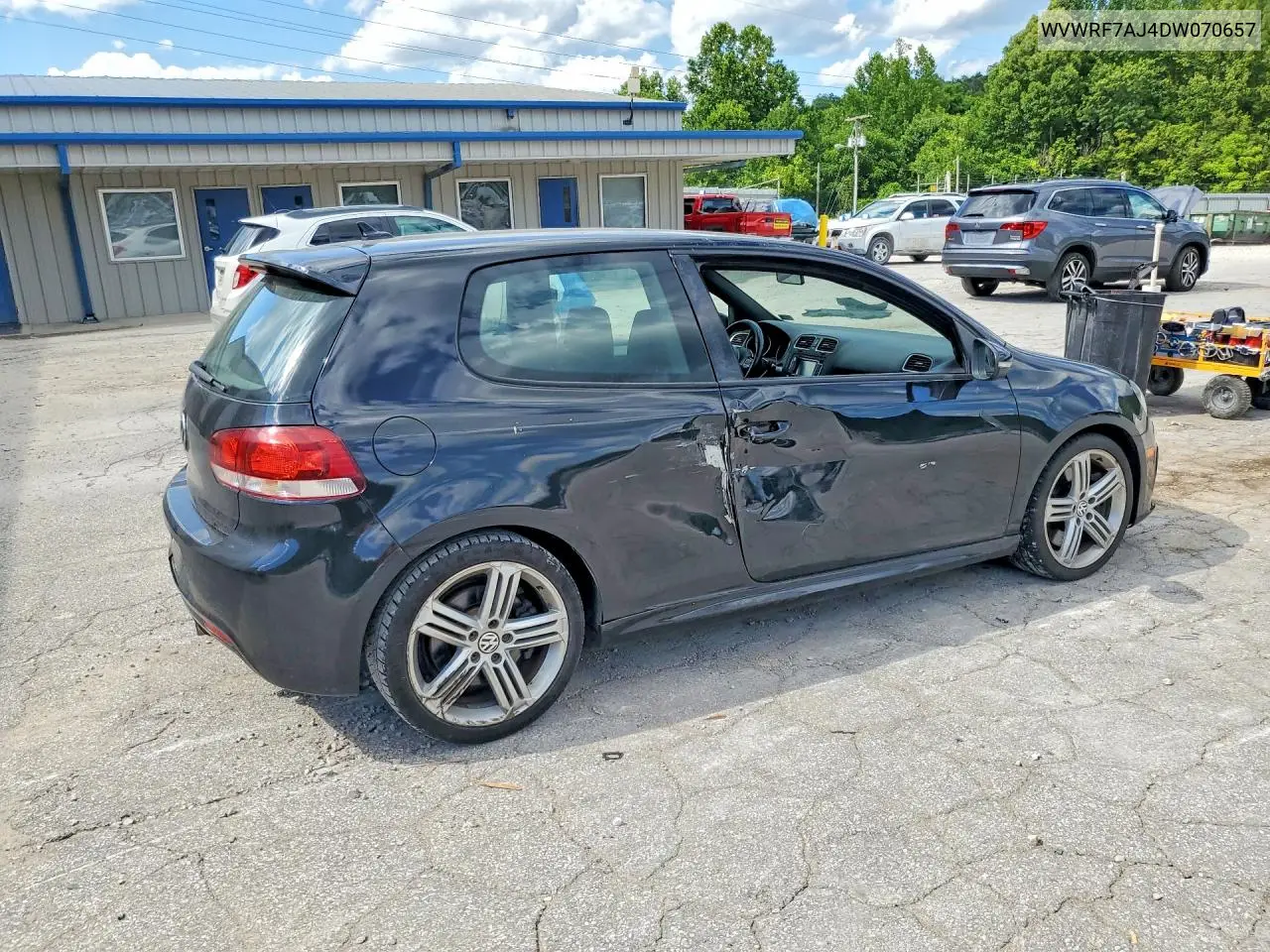 2013 Volkswagen Golf R VIN: WVWRF7AJ4DW070657 Lot: 58258936