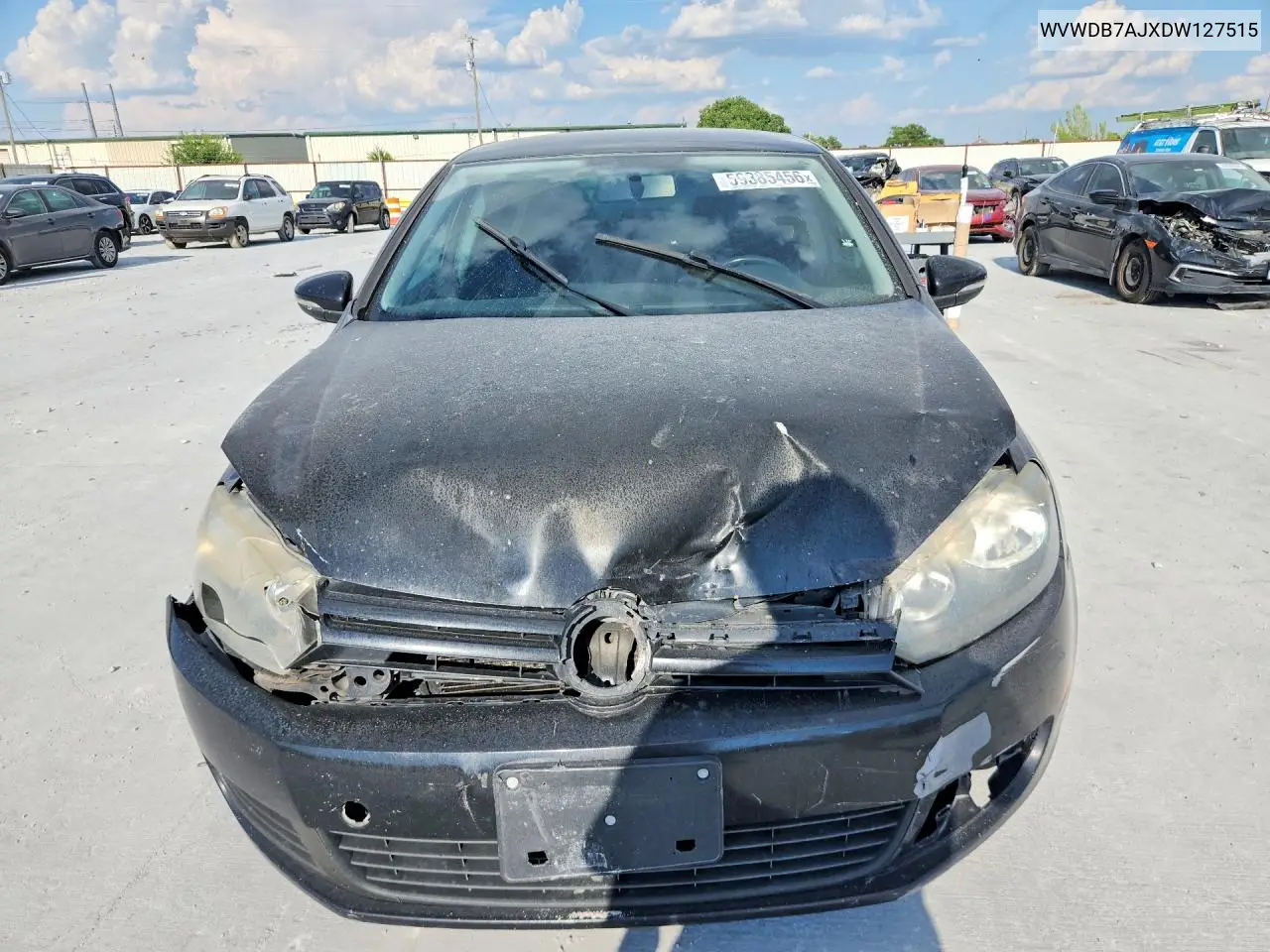 2013 Volkswagen Golf VIN: WVWDB7AJXDW127515 Lot: 59385456