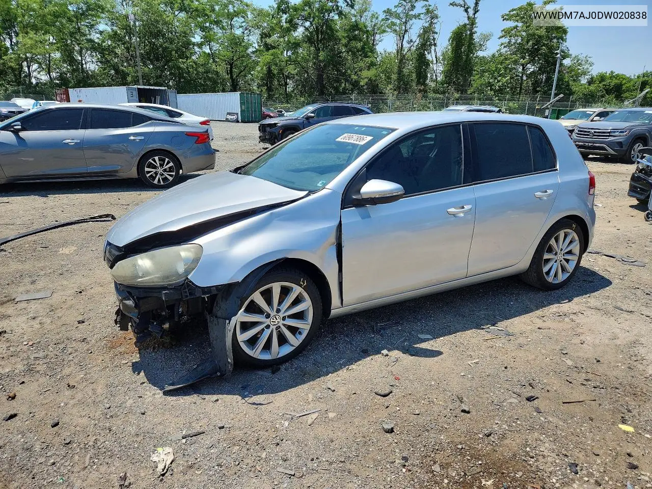 2013 Volkswagen Golf VIN: WVWDM7AJ0DW020838 Lot: 60967886