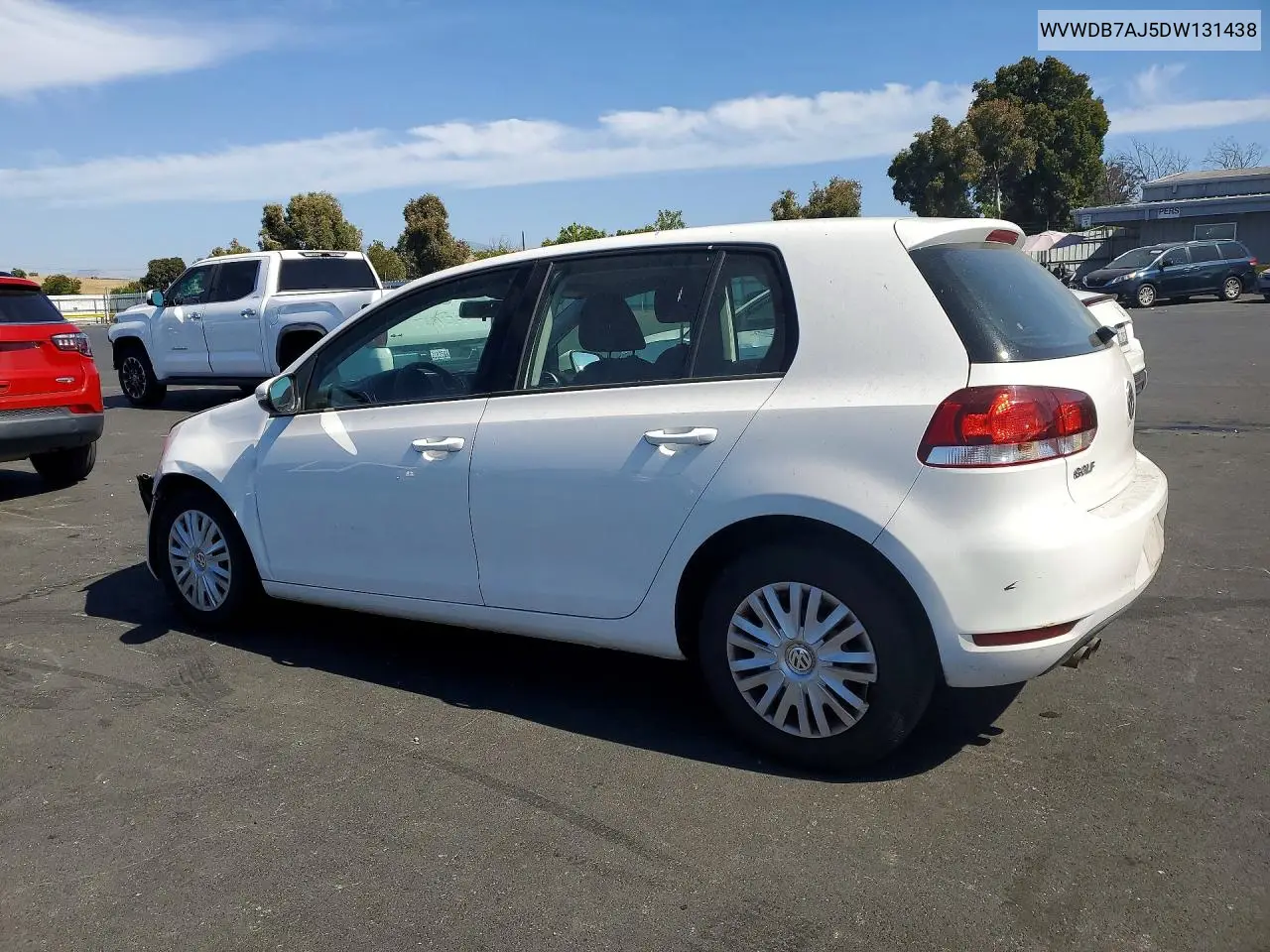 2013 Volkswagen Golf VIN: WVWDB7AJ5DW131438 Lot: 85992895