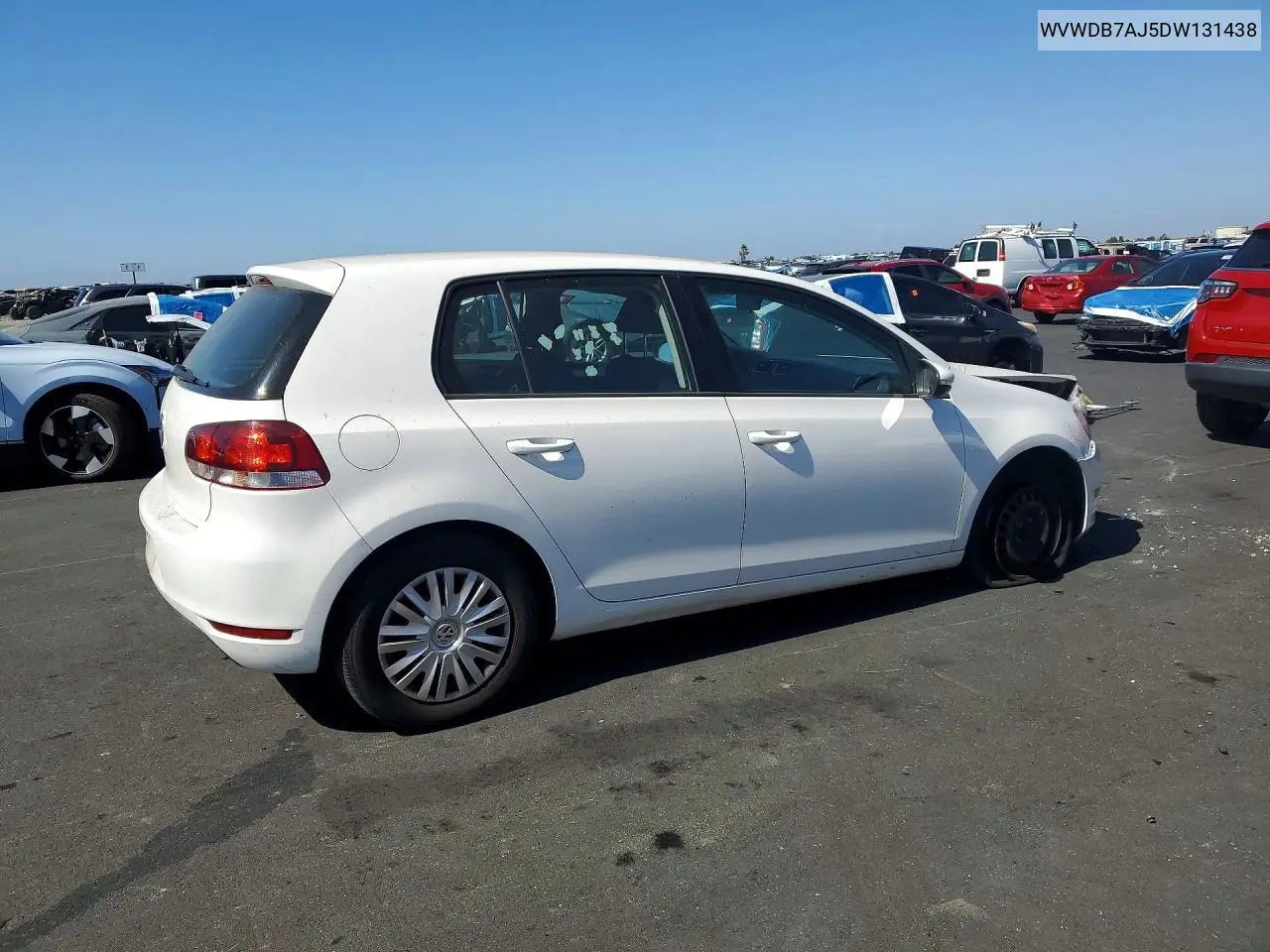 2013 Volkswagen Golf VIN: WVWDB7AJ5DW131438 Lot: 85992895
