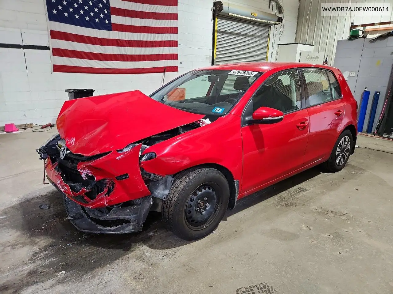 2014 Volkswagen Golf VIN: WVWDB7AJ0EW000614 Lot: 60945086