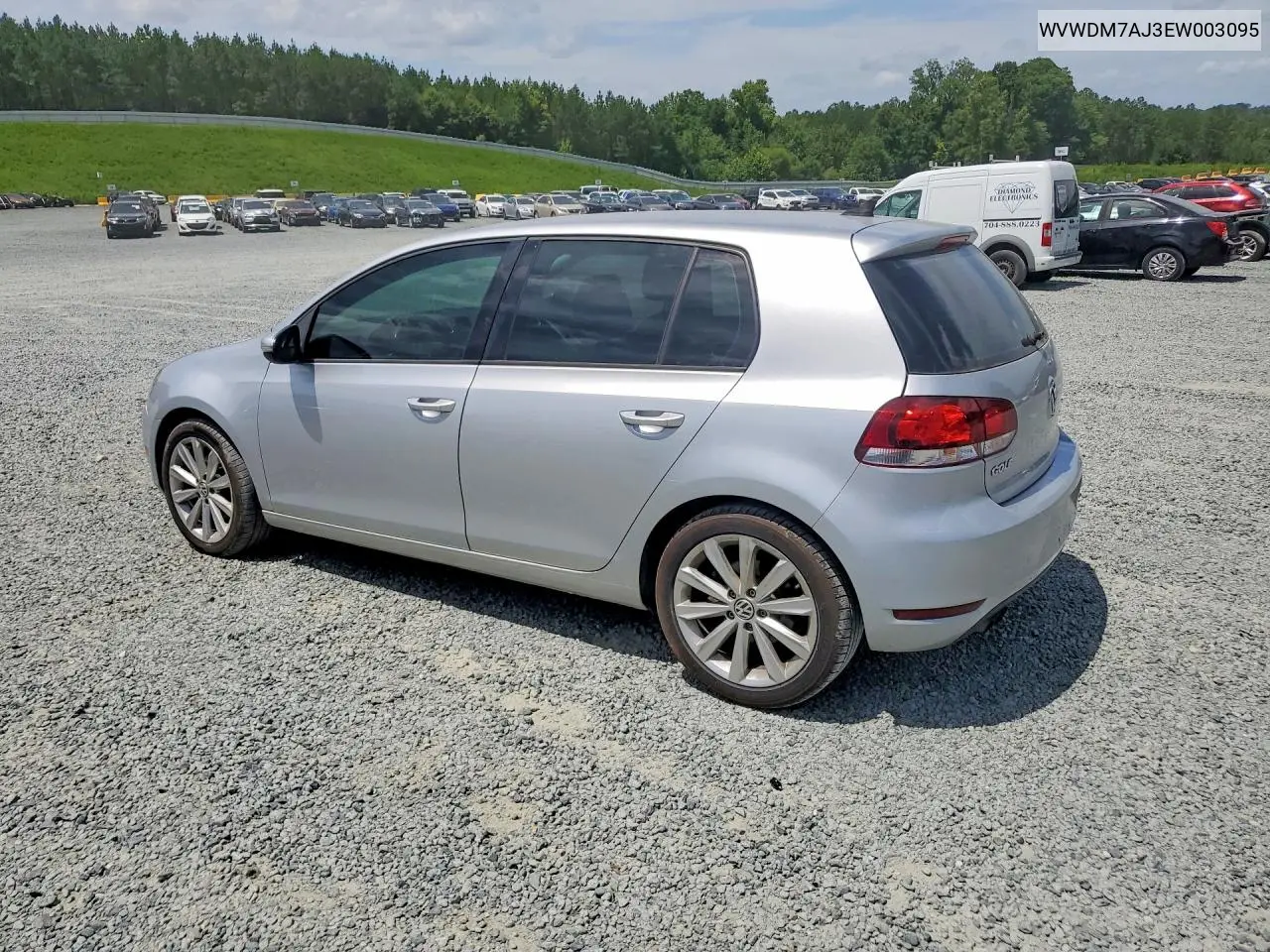 2014 Volkswagen Golf VIN: WVWDM7AJ3EW003095 Lot: 62202906