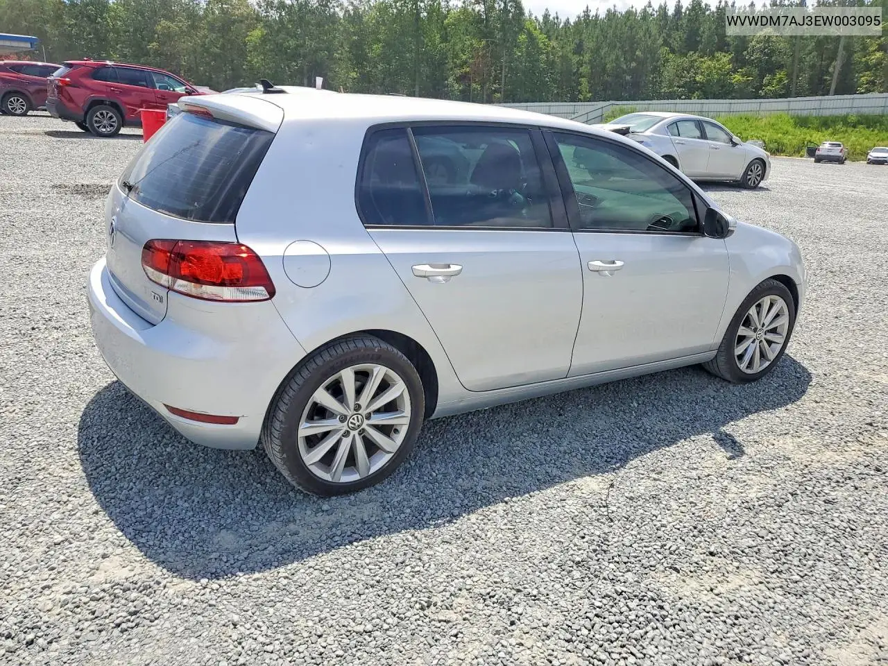2014 Volkswagen Golf VIN: WVWDM7AJ3EW003095 Lot: 62202906