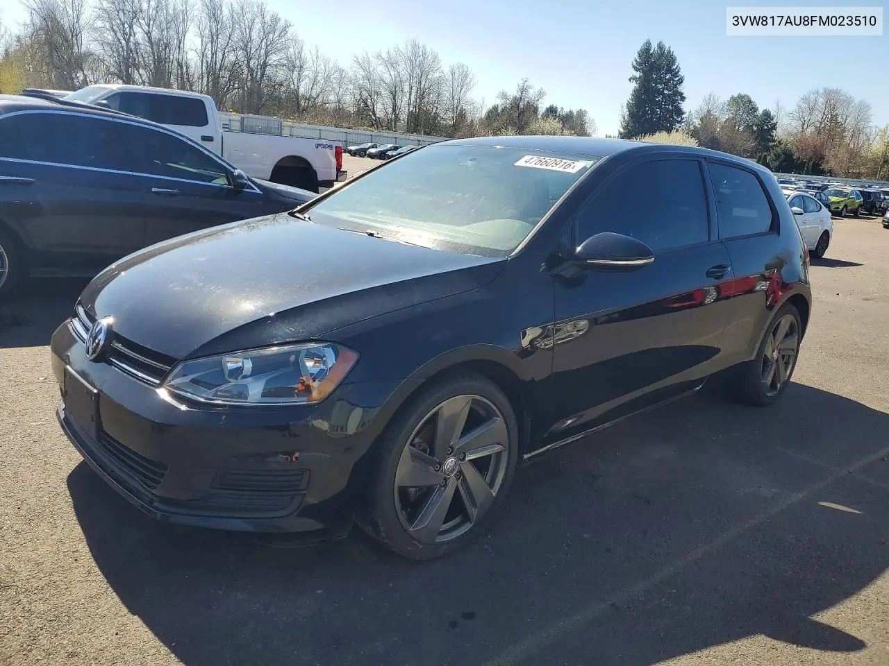 2015 Volkswagen Golf VIN: 3VW817AU8FM023510 Lot: 47660916