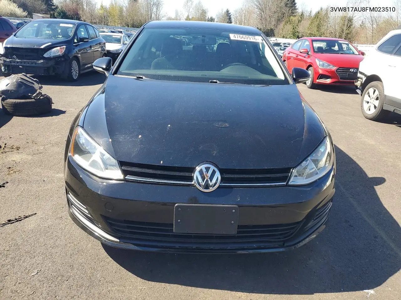 2015 Volkswagen Golf VIN: 3VW817AU8FM023510 Lot: 47660916