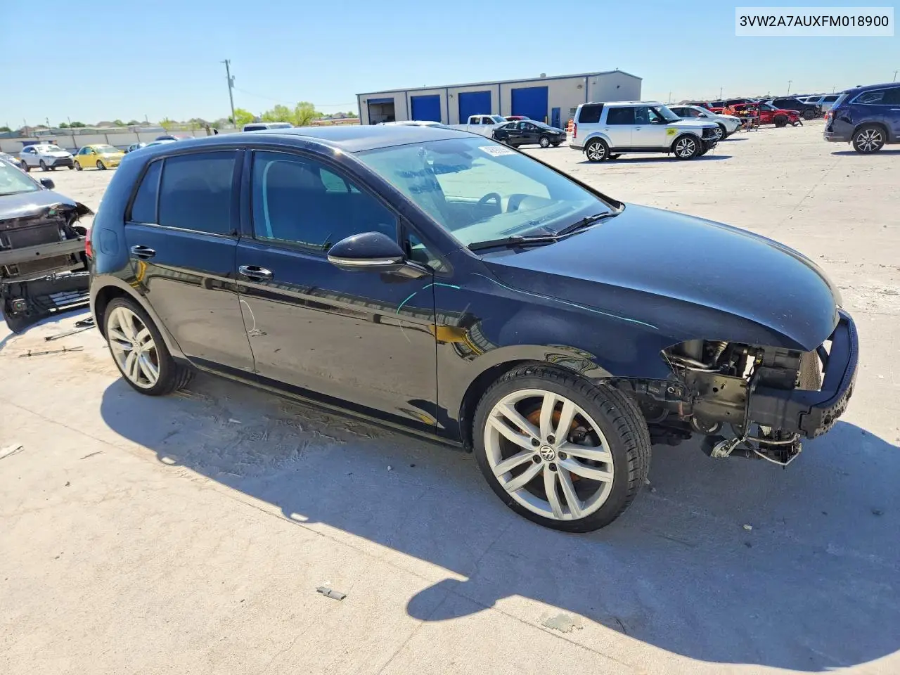 2015 Volkswagen Golf Tdi VIN: 3VW2A7AUXFM018900 Lot: 48899296