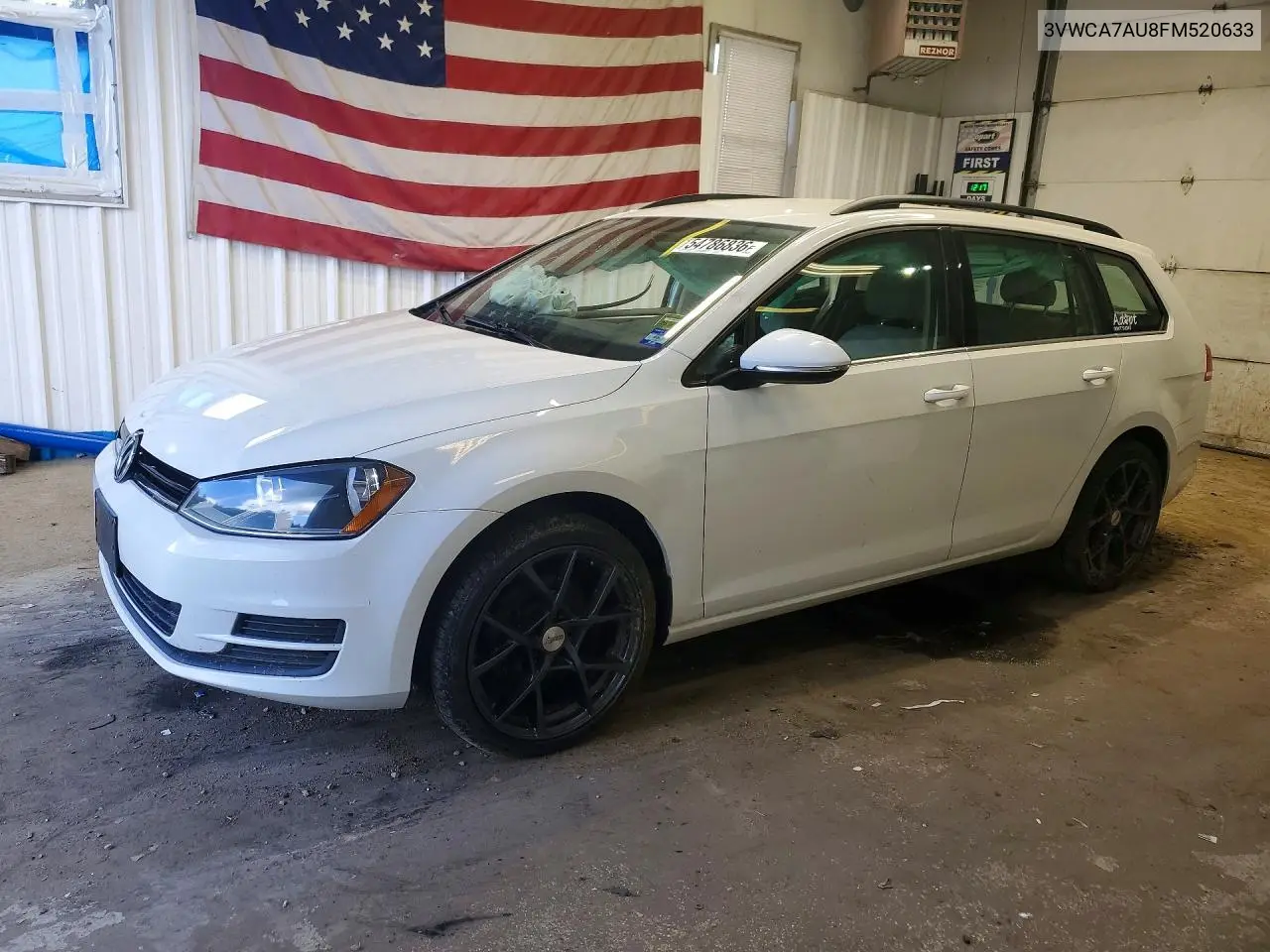 2015 Volkswagen Golf VIN: 3VWCA7AU8FM520633 Lot: 54786836