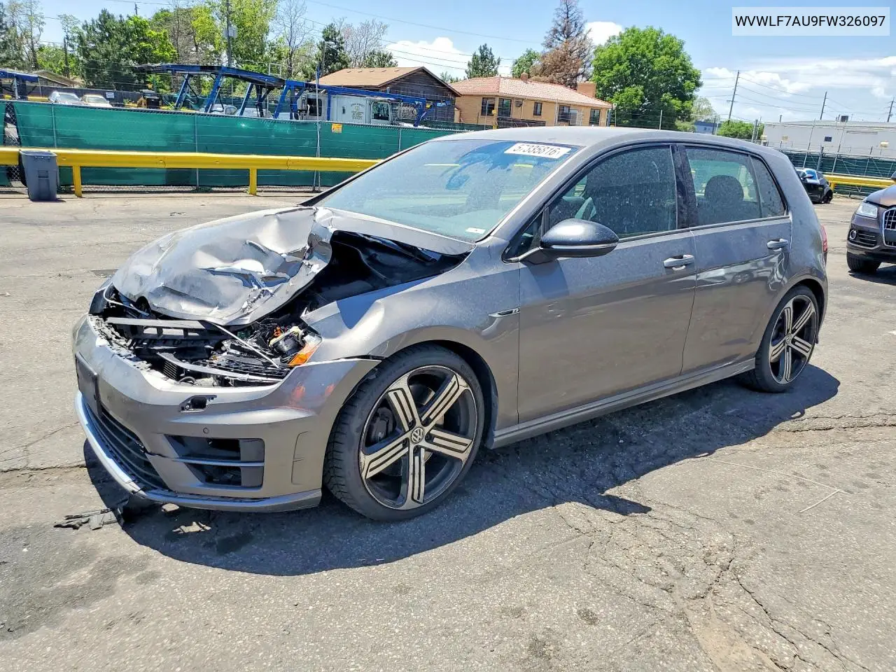 2015 Volkswagen Golf R VIN: WVWLF7AU9FW326097 Lot: 57335816