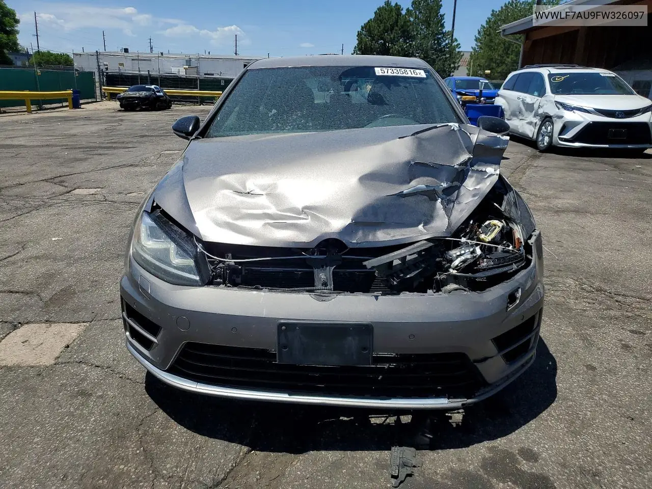 2015 Volkswagen Golf R VIN: WVWLF7AU9FW326097 Lot: 57335816