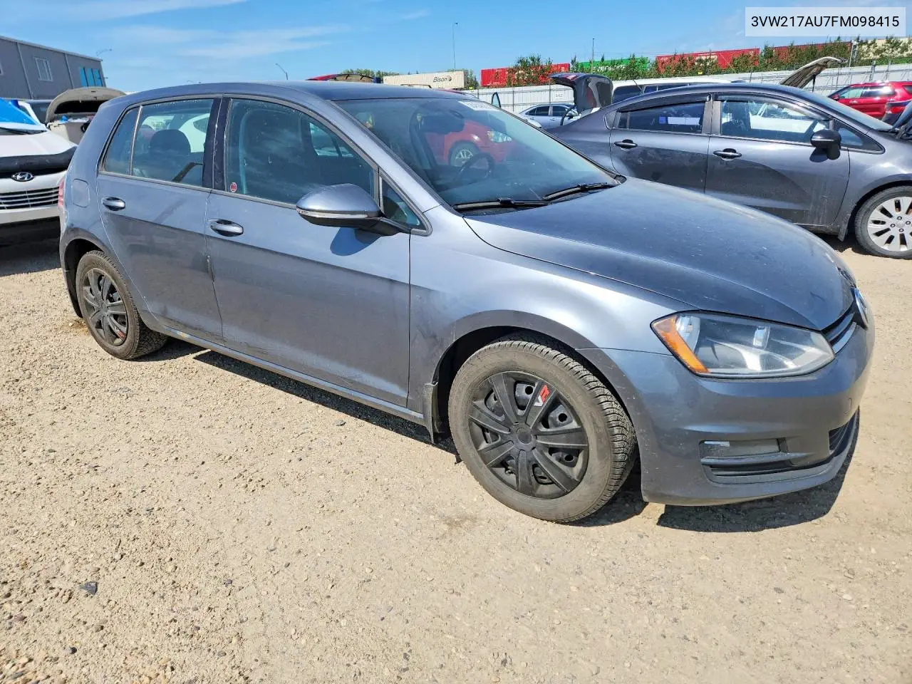 2015 Volkswagen Golf VIN: 3VW217AU7FM098415 Lot: 58454626