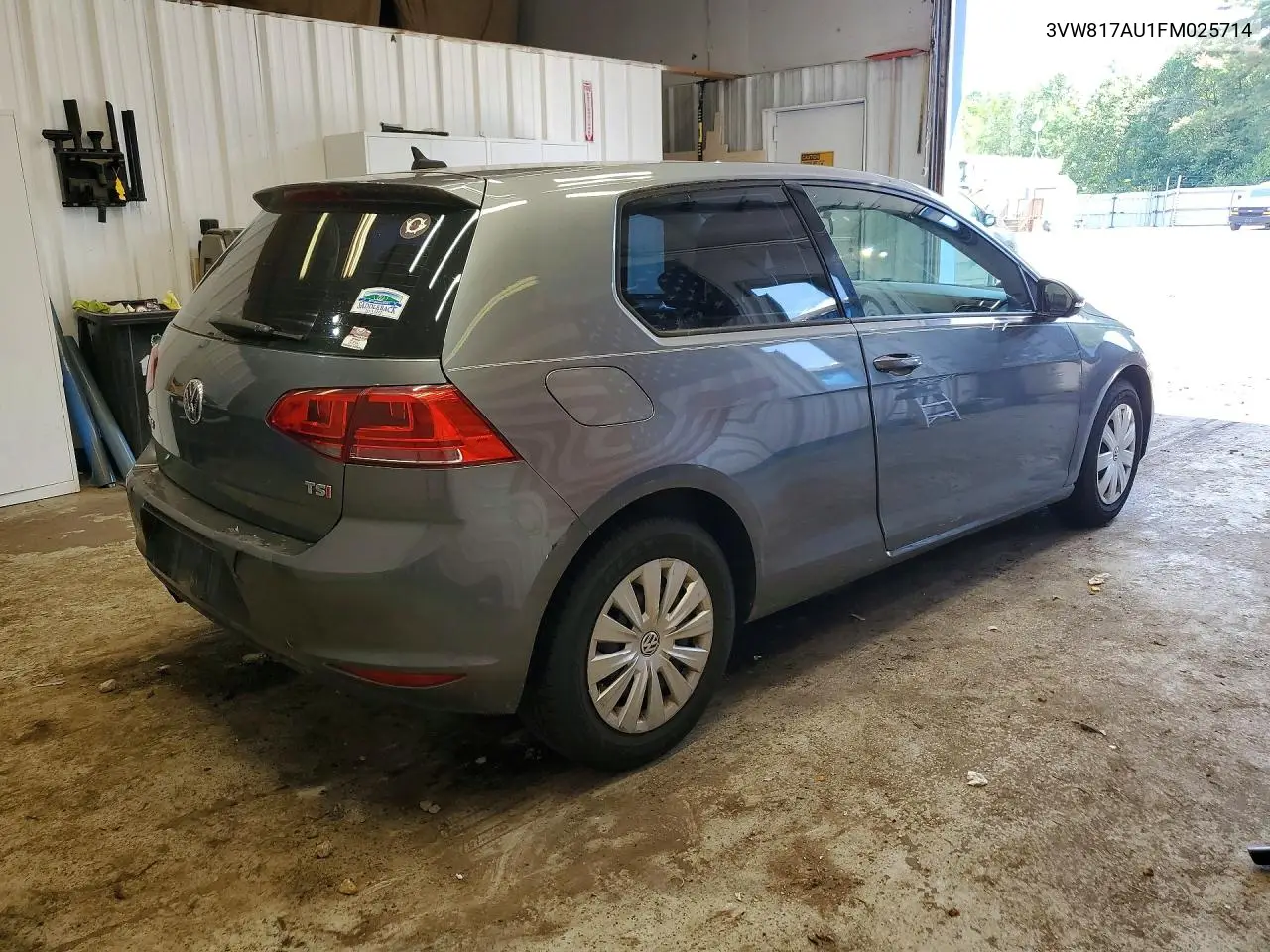 2015 Volkswagen Golf VIN: 3VW817AU1FM025714 Lot: 58959646