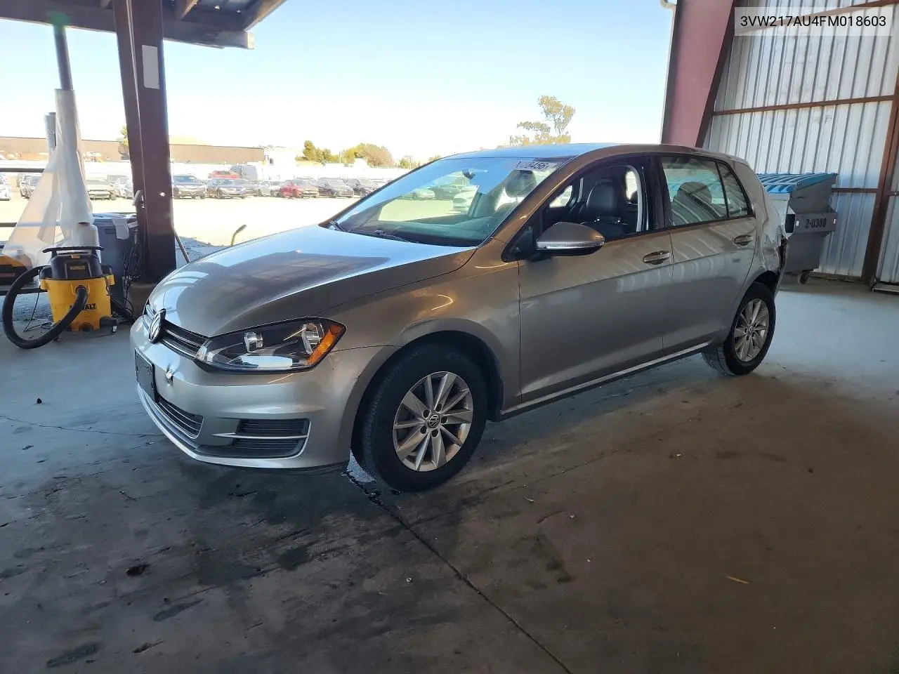 2015 Volkswagen Golf VIN: 3VW217AU4FM018603 Lot: 59628456