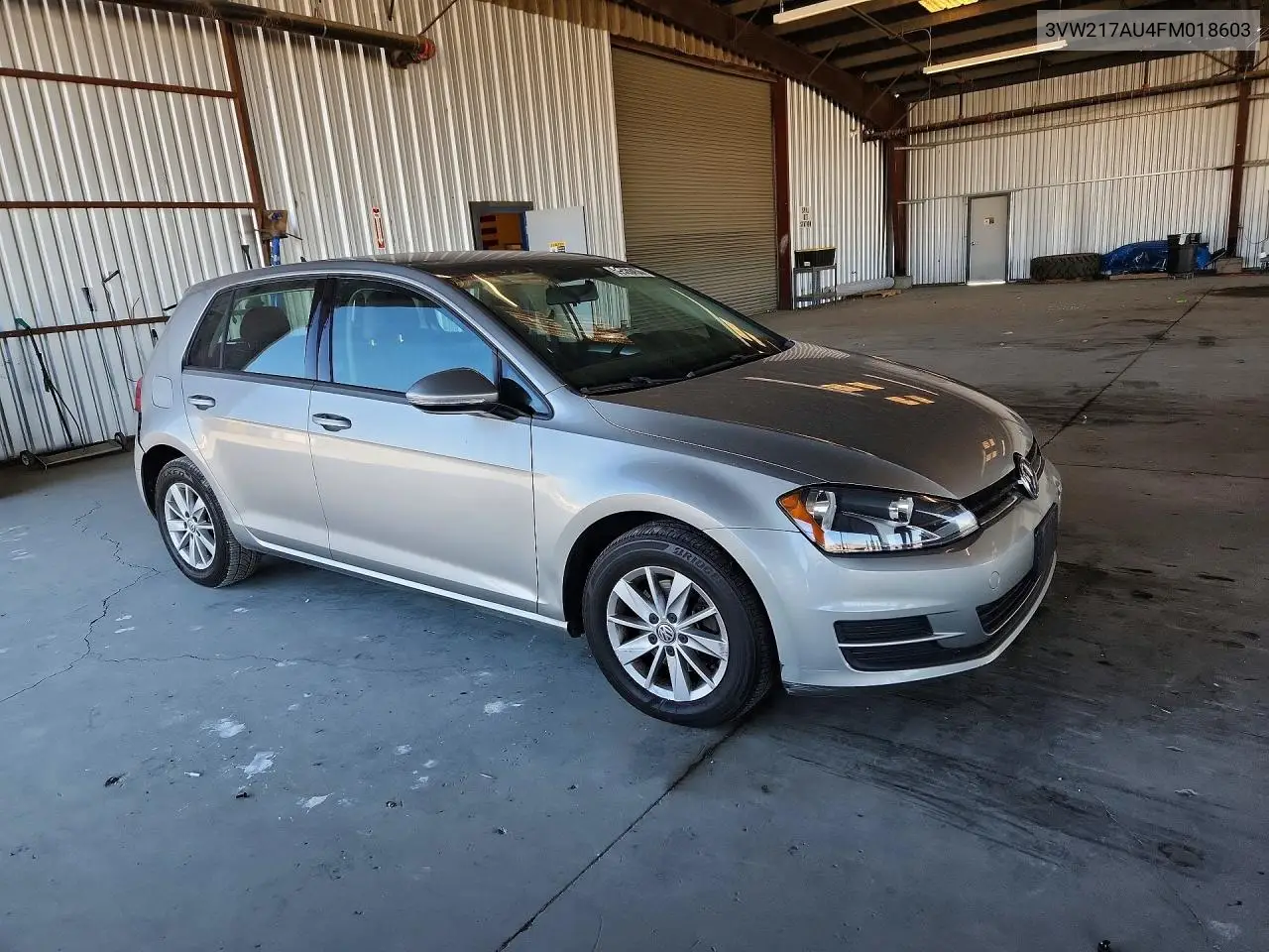2015 Volkswagen Golf VIN: 3VW217AU4FM018603 Lot: 59628456