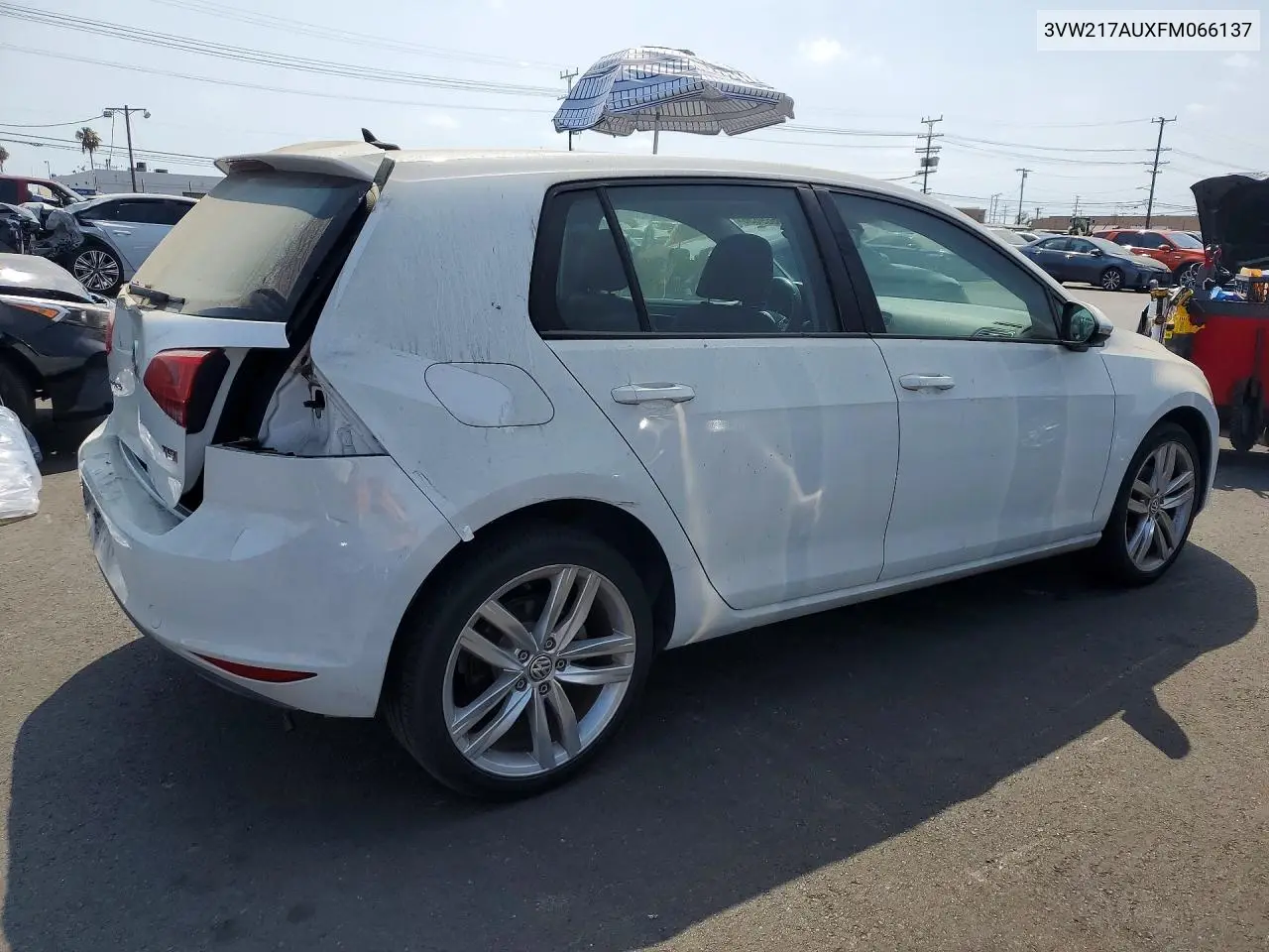 2015 Volkswagen Golf VIN: 3VW217AUXFM066137 Lot: 59689656