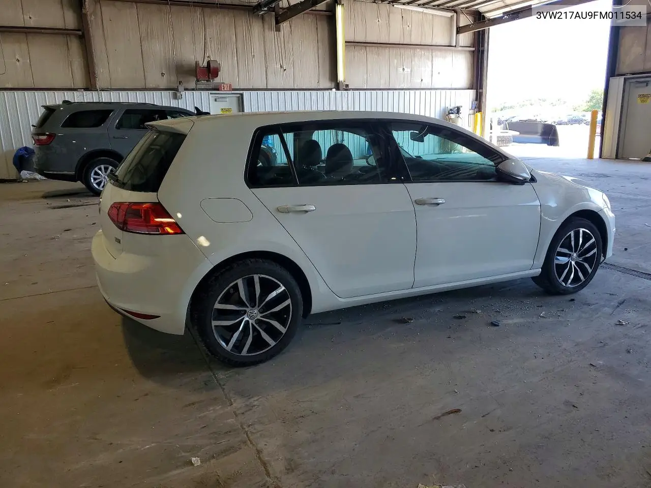 2015 Volkswagen Golf VIN: 3VW217AU9FM011534 Lot: 60002986