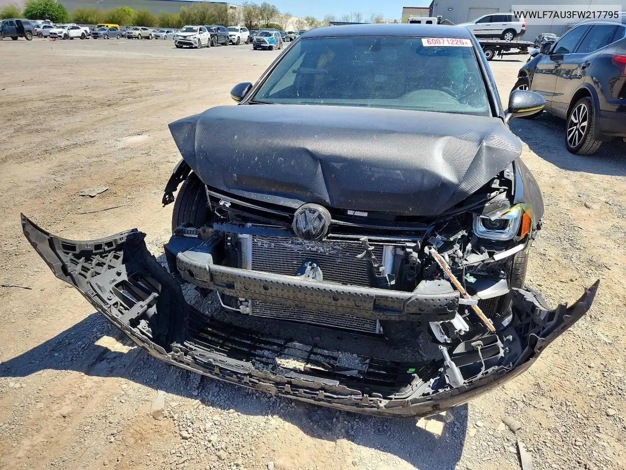 2015 Volkswagen Golf R VIN: WVWLF7AU3FW217795 Lot: 60071226