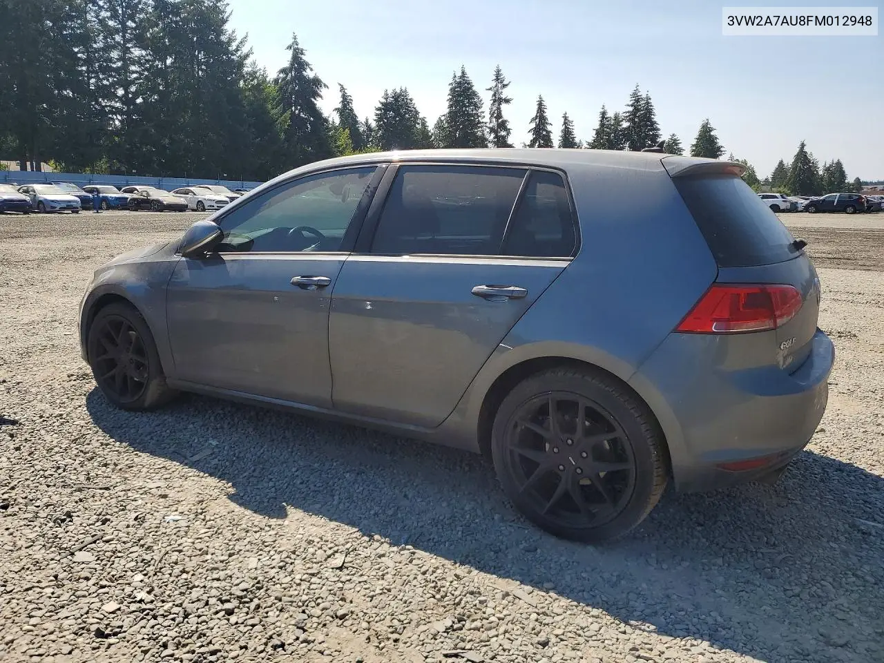 2015 Volkswagen Golf Tdi VIN: 3VW2A7AU8FM012948 Lot: 60115546