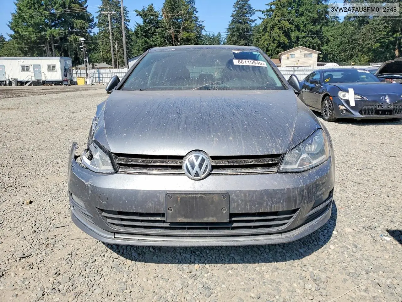 2015 Volkswagen Golf Tdi VIN: 3VW2A7AU8FM012948 Lot: 60115546