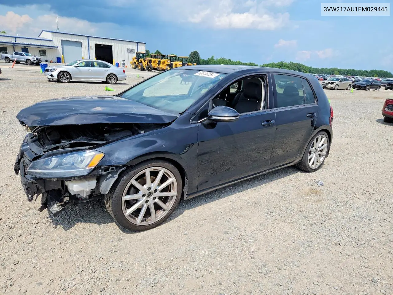 2015 Volkswagen Golf VIN: 3VW217AU1FM029445 Lot: 60196456