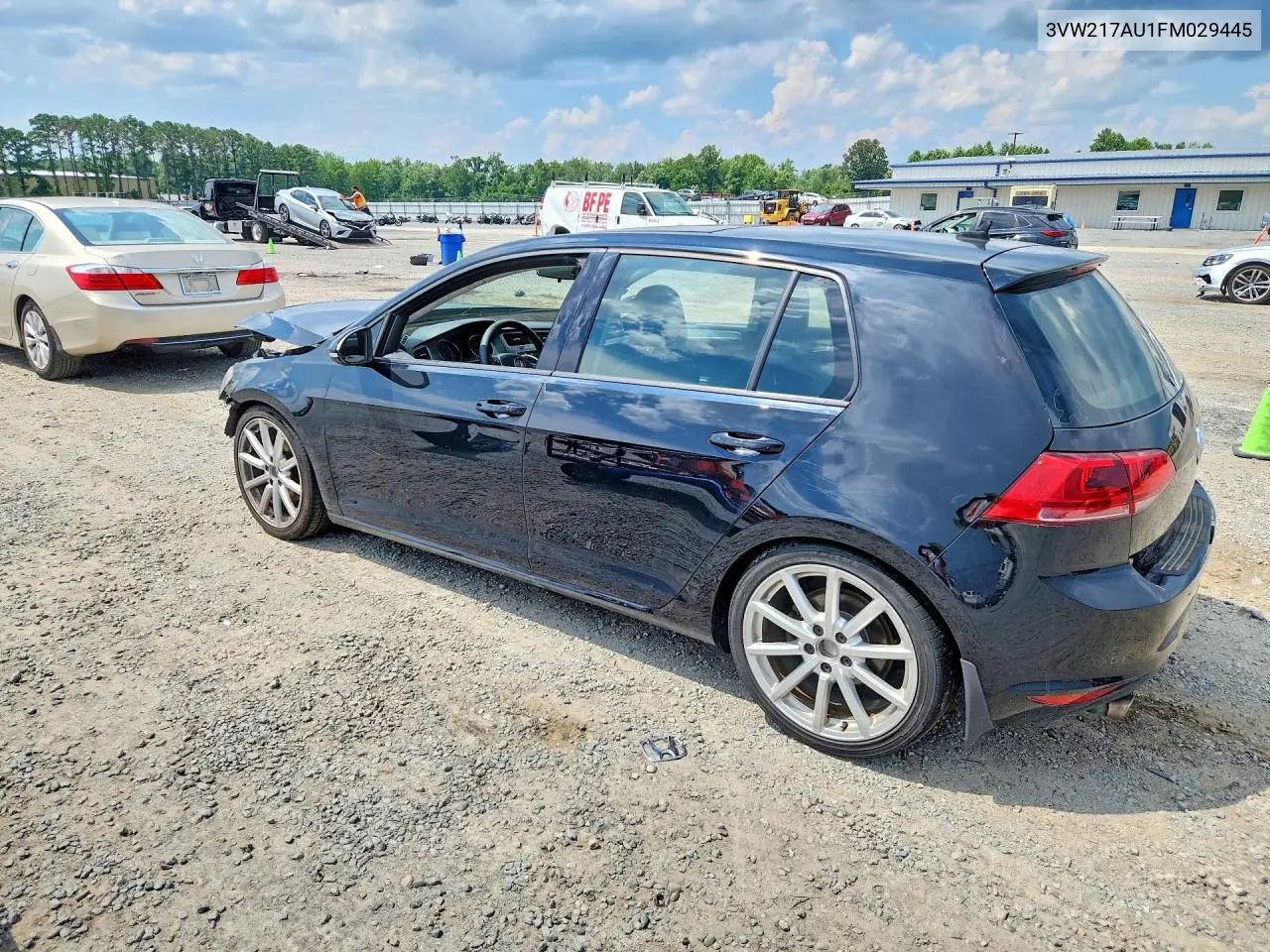 2015 Volkswagen Golf VIN: 3VW217AU1FM029445 Lot: 60196456