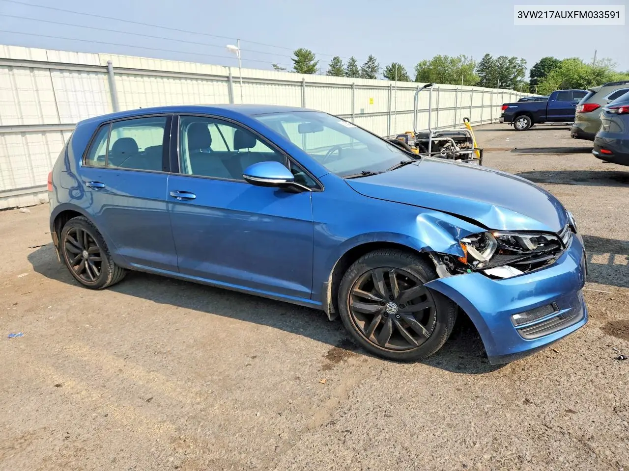 2015 Volkswagen Golf VIN: 3VW217AUXFM033591 Lot: 61164756
