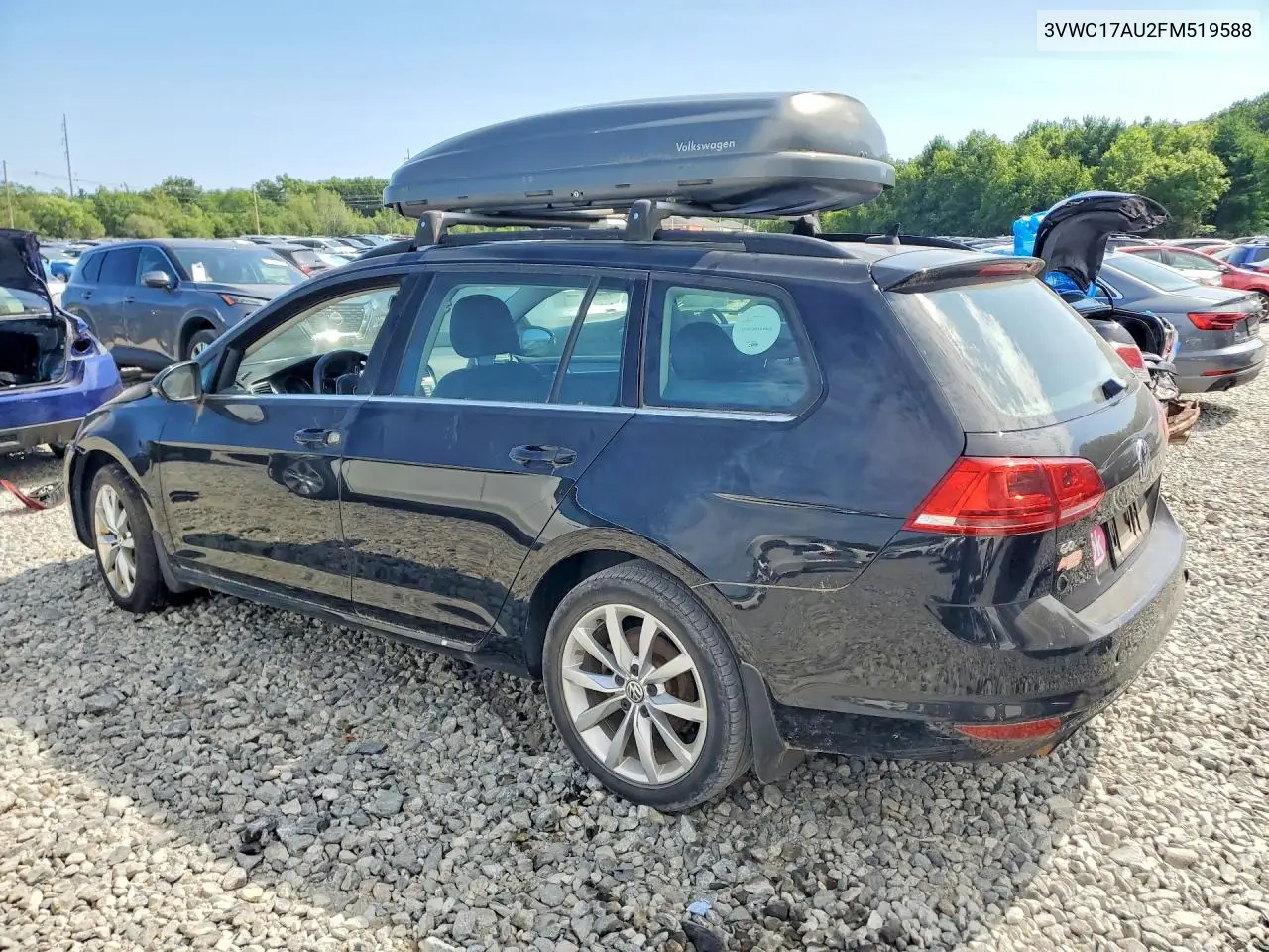 2015 Volkswagen Golf Sportwagen S VIN: 3VWC17AU2FM519588 Lot: 61700336