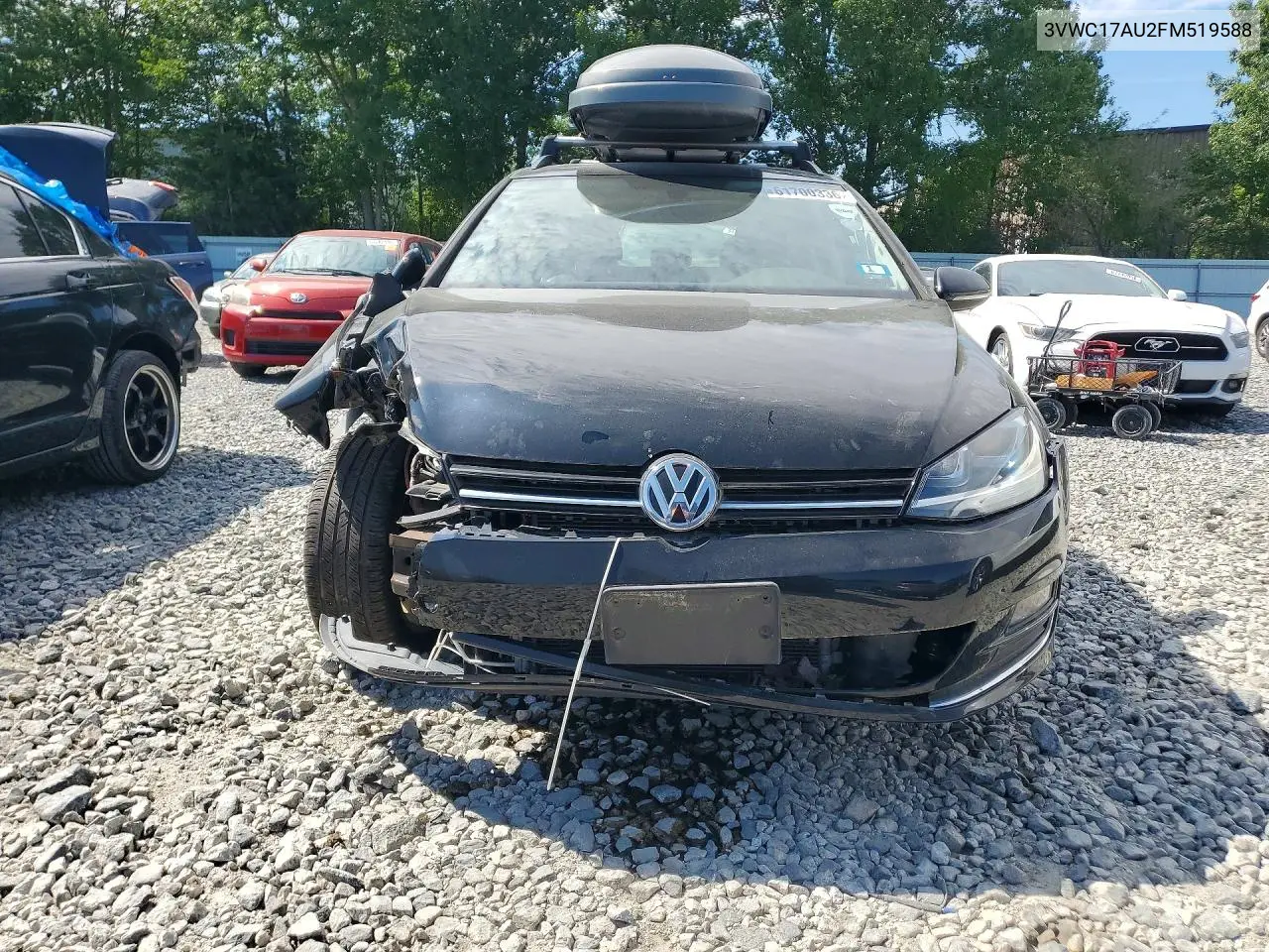 2015 Volkswagen Golf Sportwagen S VIN: 3VWC17AU2FM519588 Lot: 61700336