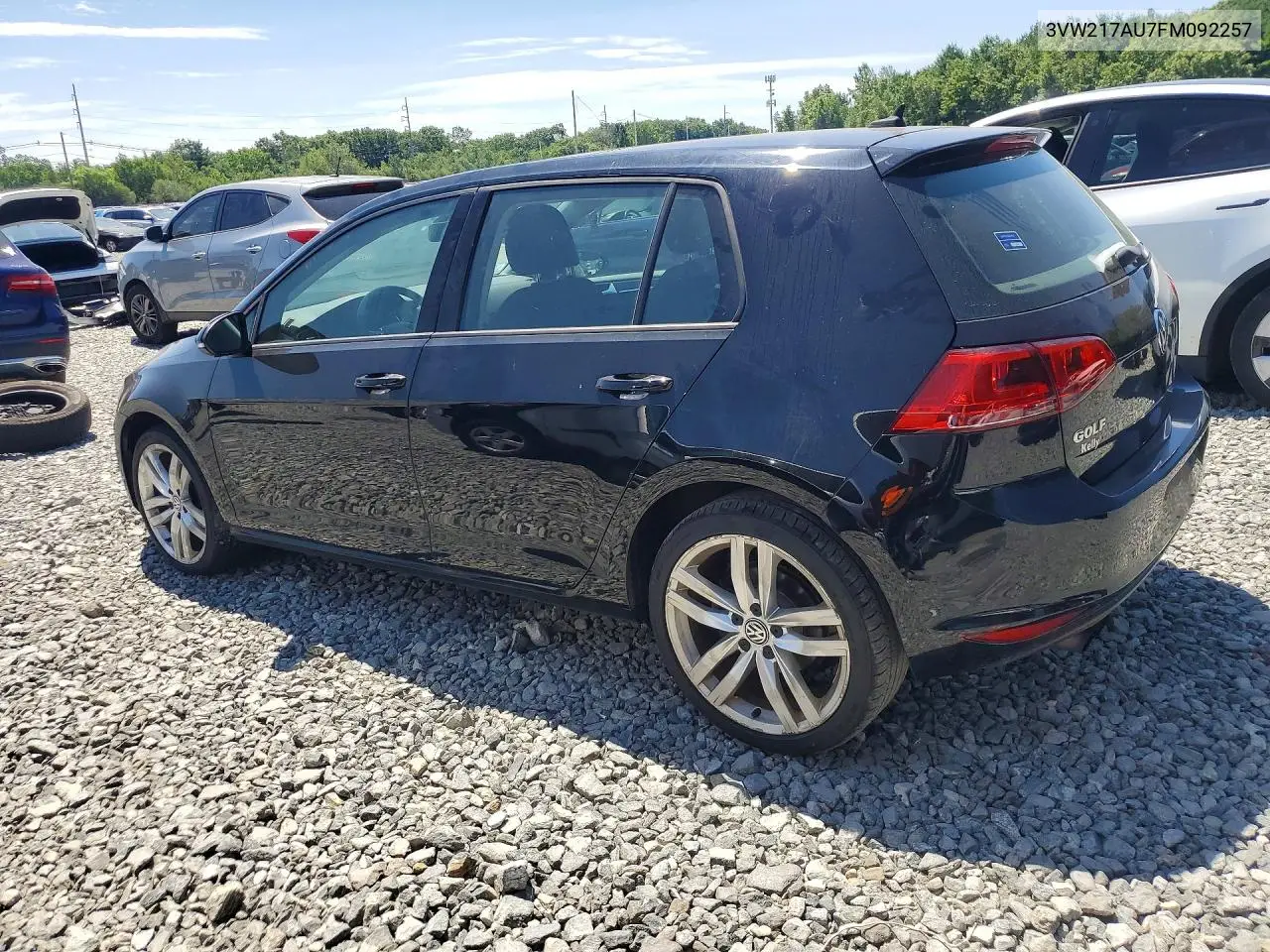 2015 Volkswagen Golf VIN: 3VW217AU7FM092257 Lot: 61809626