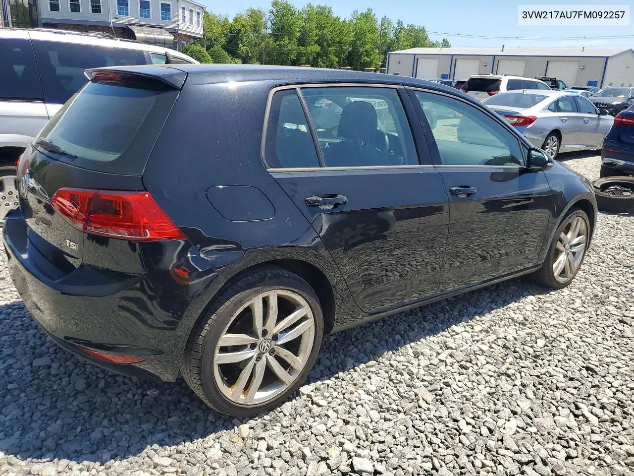 2015 Volkswagen Golf VIN: 3VW217AU7FM092257 Lot: 61809626