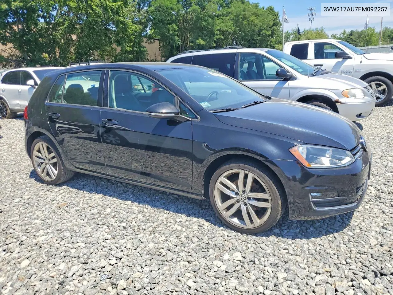 2015 Volkswagen Golf VIN: 3VW217AU7FM092257 Lot: 61809626