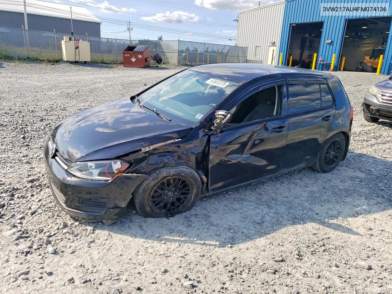 2015 Volkswagen Golf VIN: 3VW217AU4FM074136 Lot: 61841276