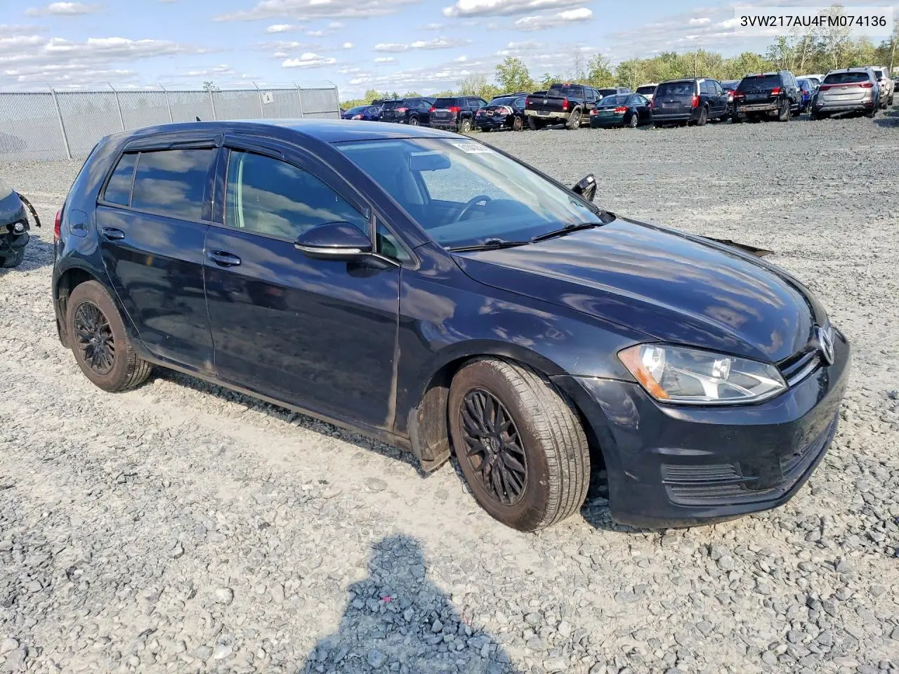 2015 Volkswagen Golf VIN: 3VW217AU4FM074136 Lot: 61841276