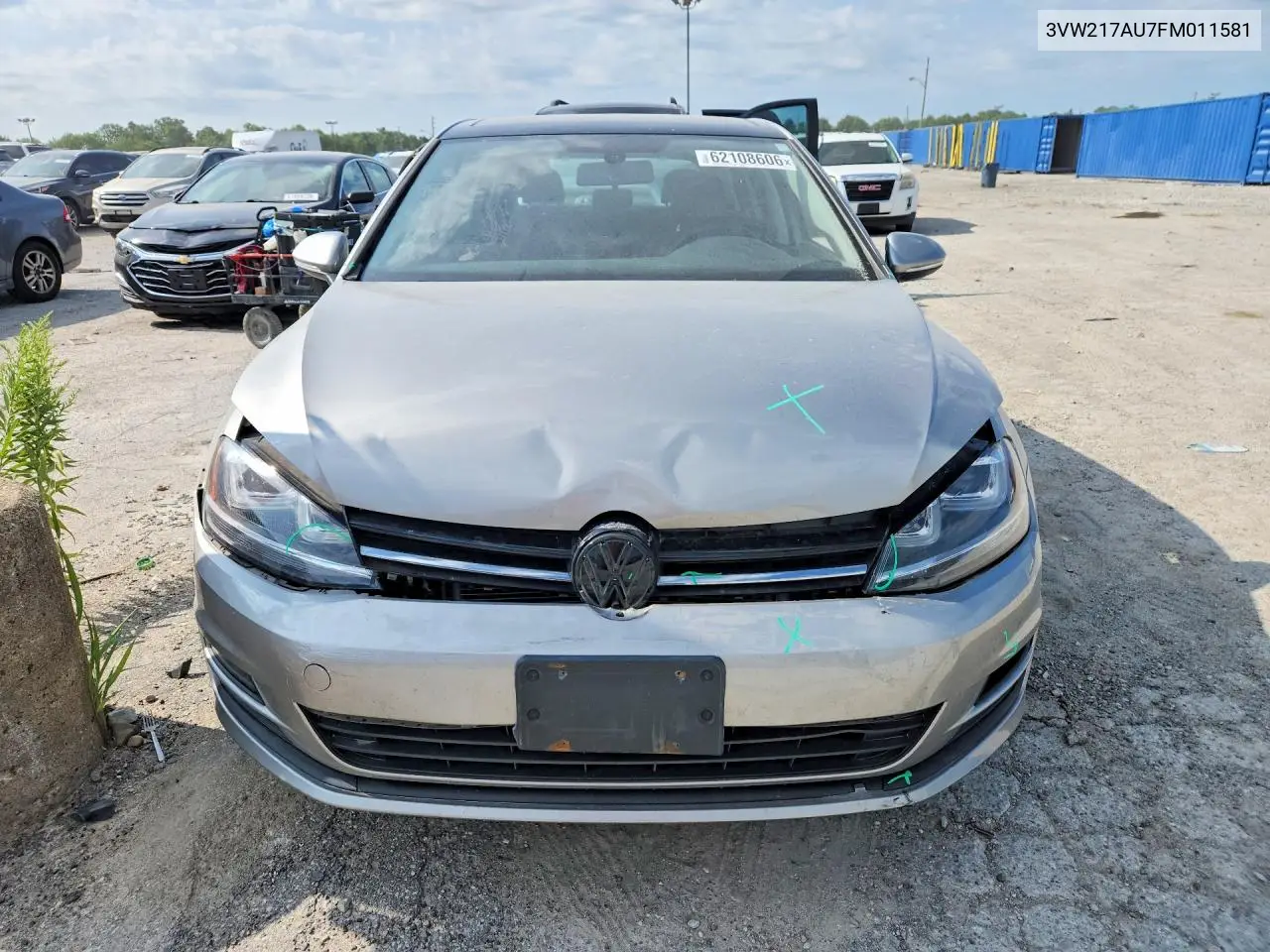 2015 Volkswagen Golf VIN: 3VW217AU7FM011581 Lot: 62108606