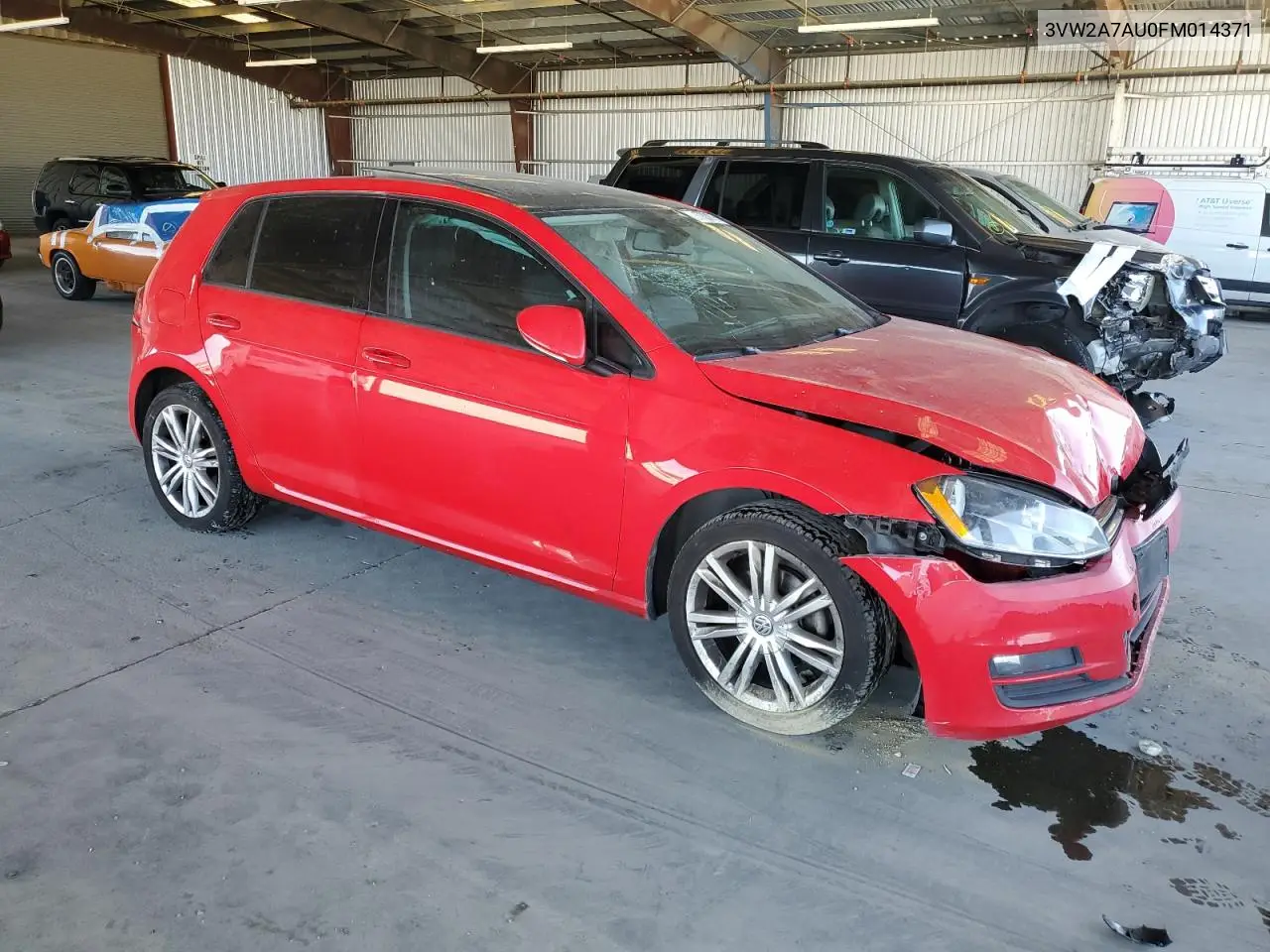 3VW2A7AU0FM014371 2015 Volkswagen Golf Tdi