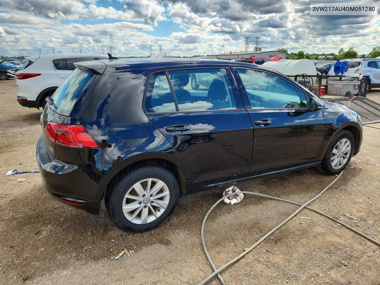 2016 Volkswagen Golf S VIN: 3VW217AU4GM051280 Lot: 57359016